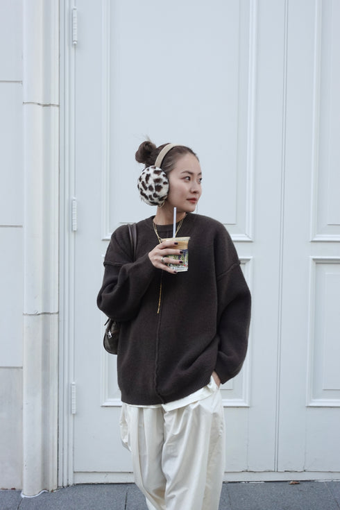 ベーシックルーズニット